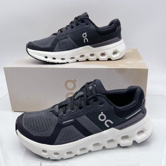 On Cloudrunner 2 Womens Running Shoe Eclipse/Black US 7.5 Wide - Picture 2 of 11